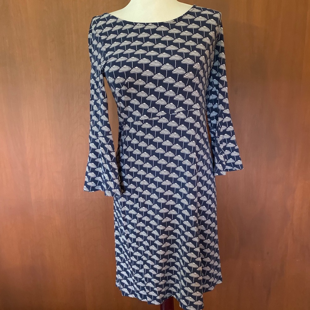 Great Boden dress with umbrellas print.